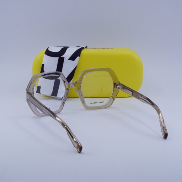Marc Jacobs MJ 1077 010A 00 Geometric Eyeglasses 51mm – Transparent Beige - Picture 7 of 11